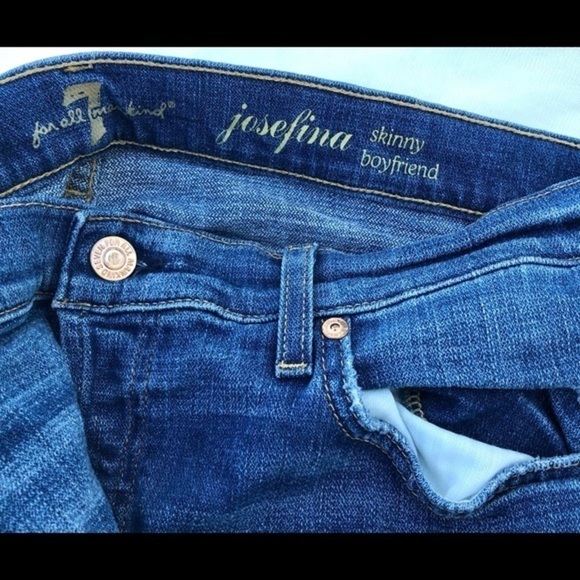 7 FAM Josefina Boyfriend Skinny Jeans - Picture 6 of 12